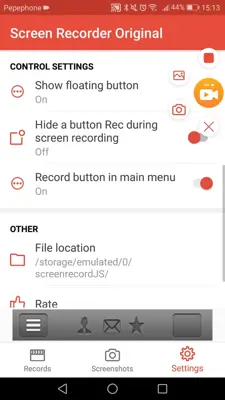 Screen Recorder Original android App screenshot 1