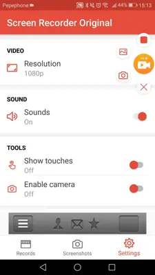 Screen Recorder Original android App screenshot 2