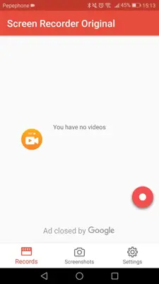 Screen Recorder Original android App screenshot 3